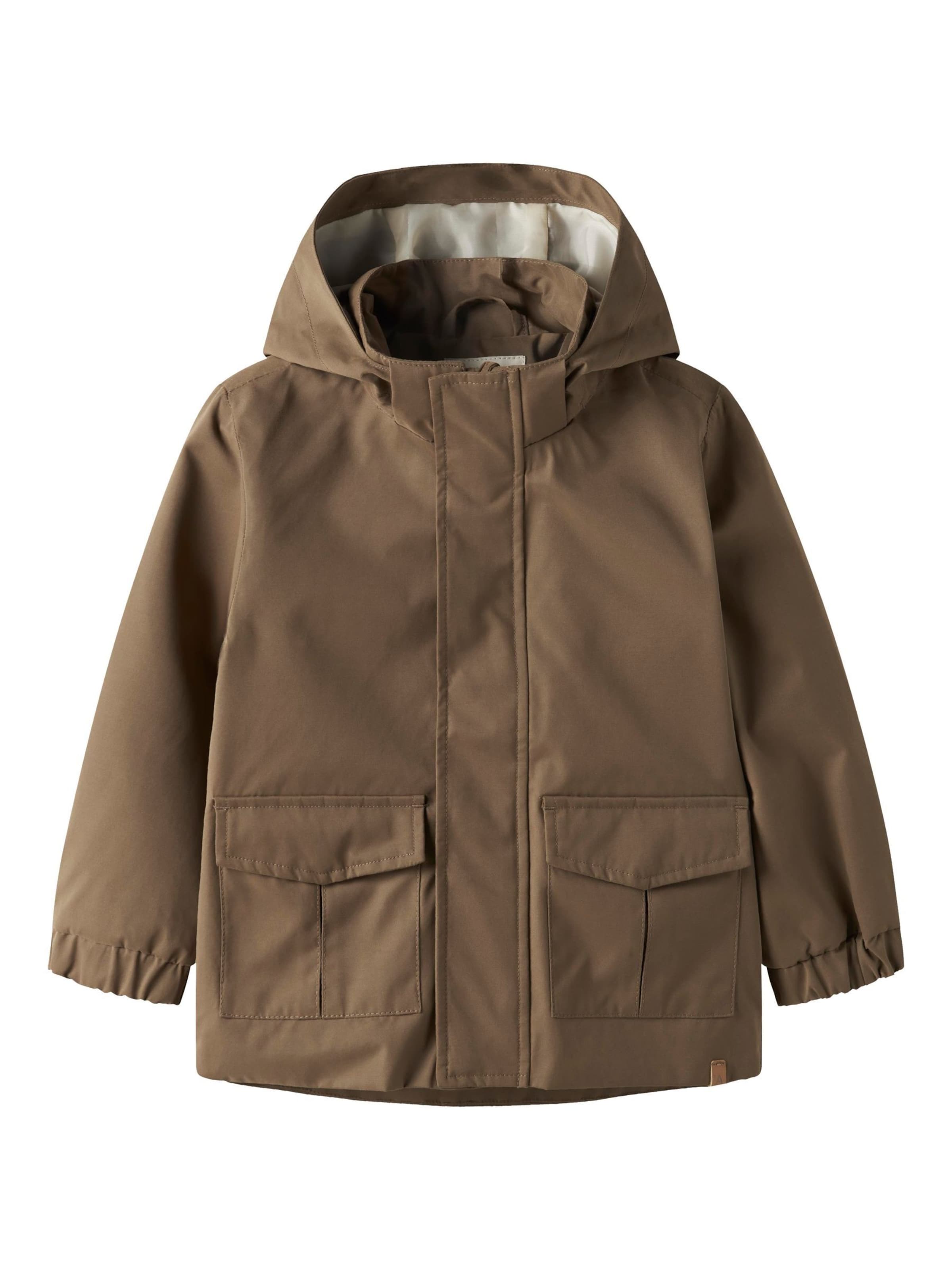 Lil'Atelier Outdoorjas in Bruin: voorkant