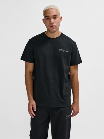 HALO Funktionsshirt 'Essentials' in Schwarz: Vorderseite
