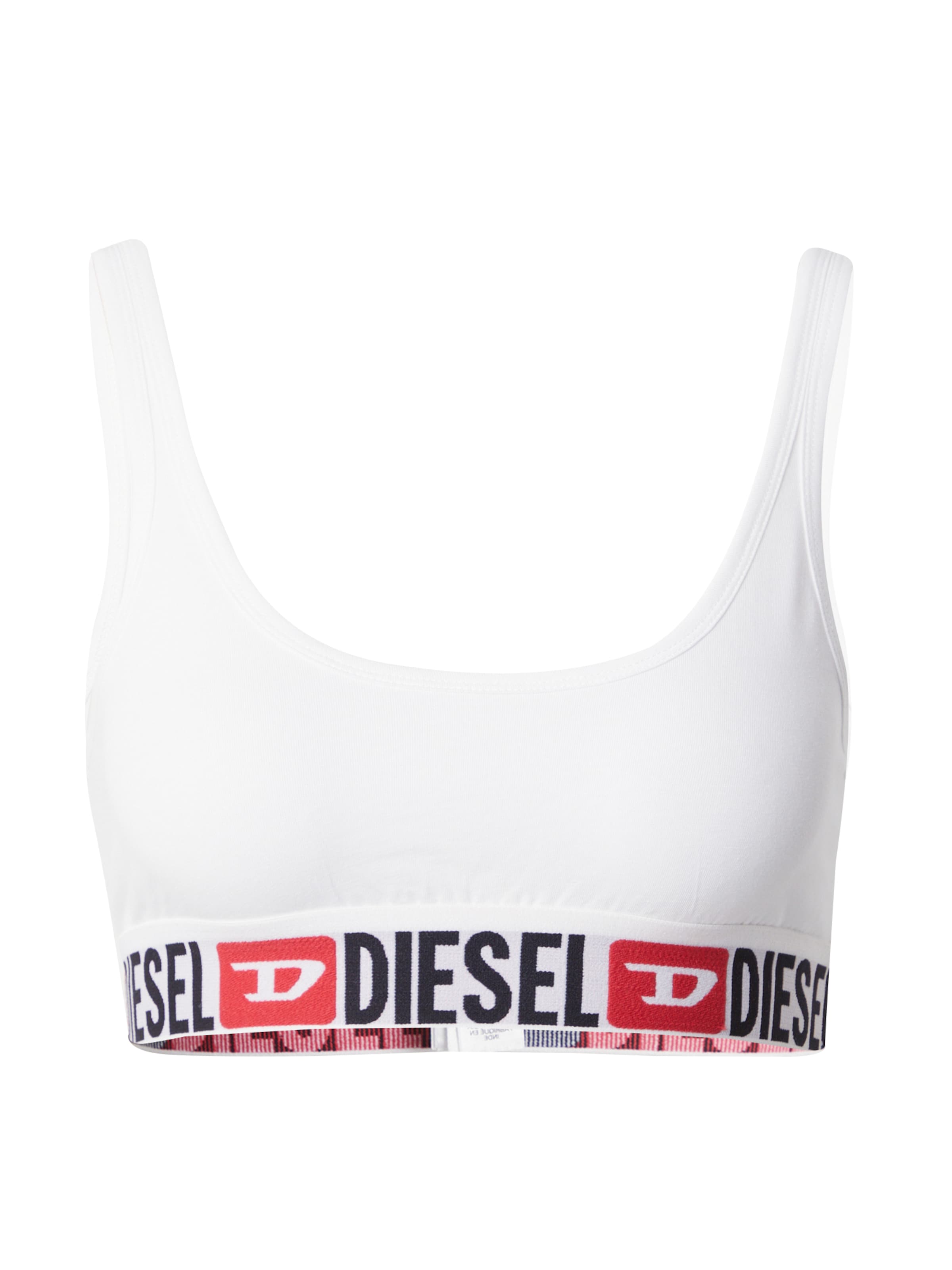 DIESEL Bygelfri Behå 'UFSB-ORIBA' i vit: framsida