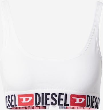 DIESEL - Bandeau Sujetador 'UFSB-ORIBA' en blanco: frente