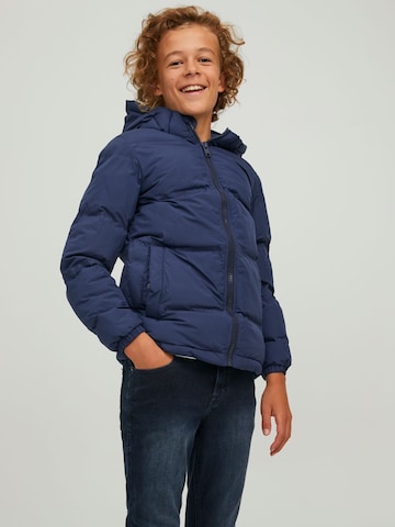 Jack & Jones Junior Winter Jacket in Blue: front