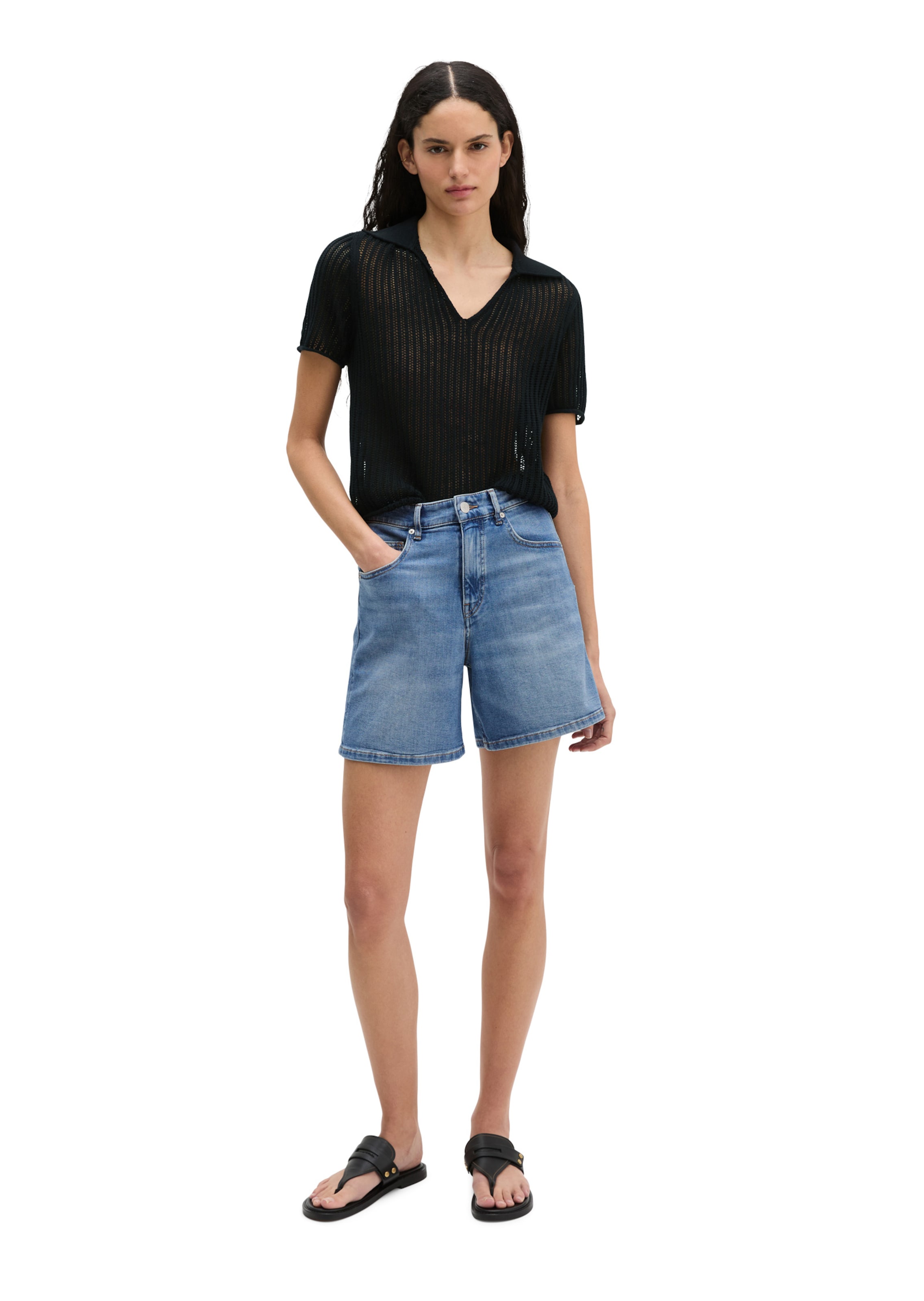 Marc O'Polo Regular Pants in Blue: front