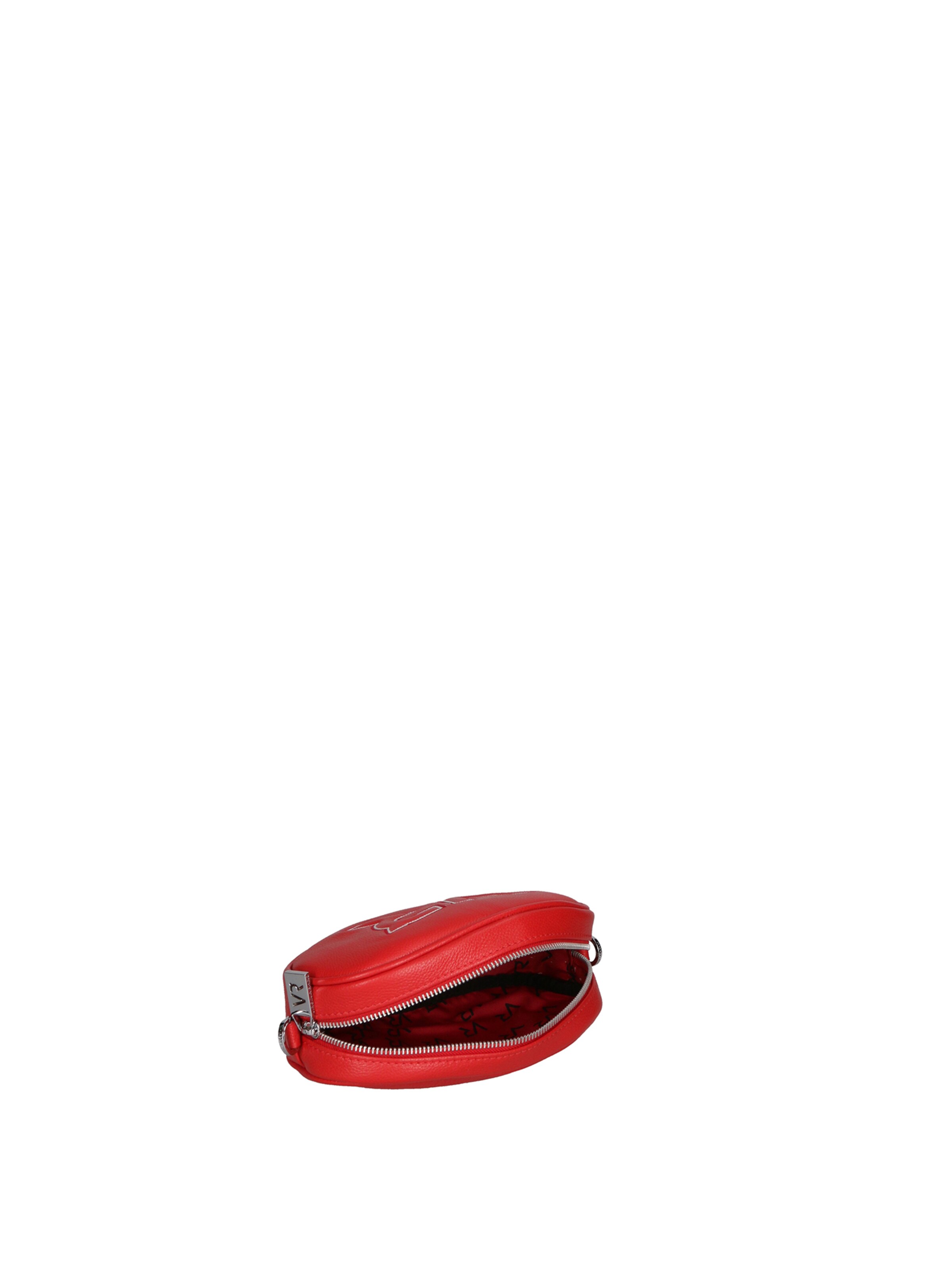 Borsa a tracolla 'Borsa a Tracolla Donna Pelle Dollaro con Zip Virginia Rhinè' di Virginia Rhinè in rosso