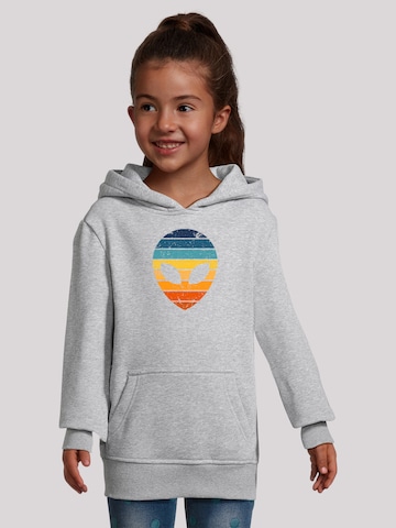 F4NT4STIC Sweatshirt 'Alien Sonnenuntergang Retro' in Grijs: voorkant