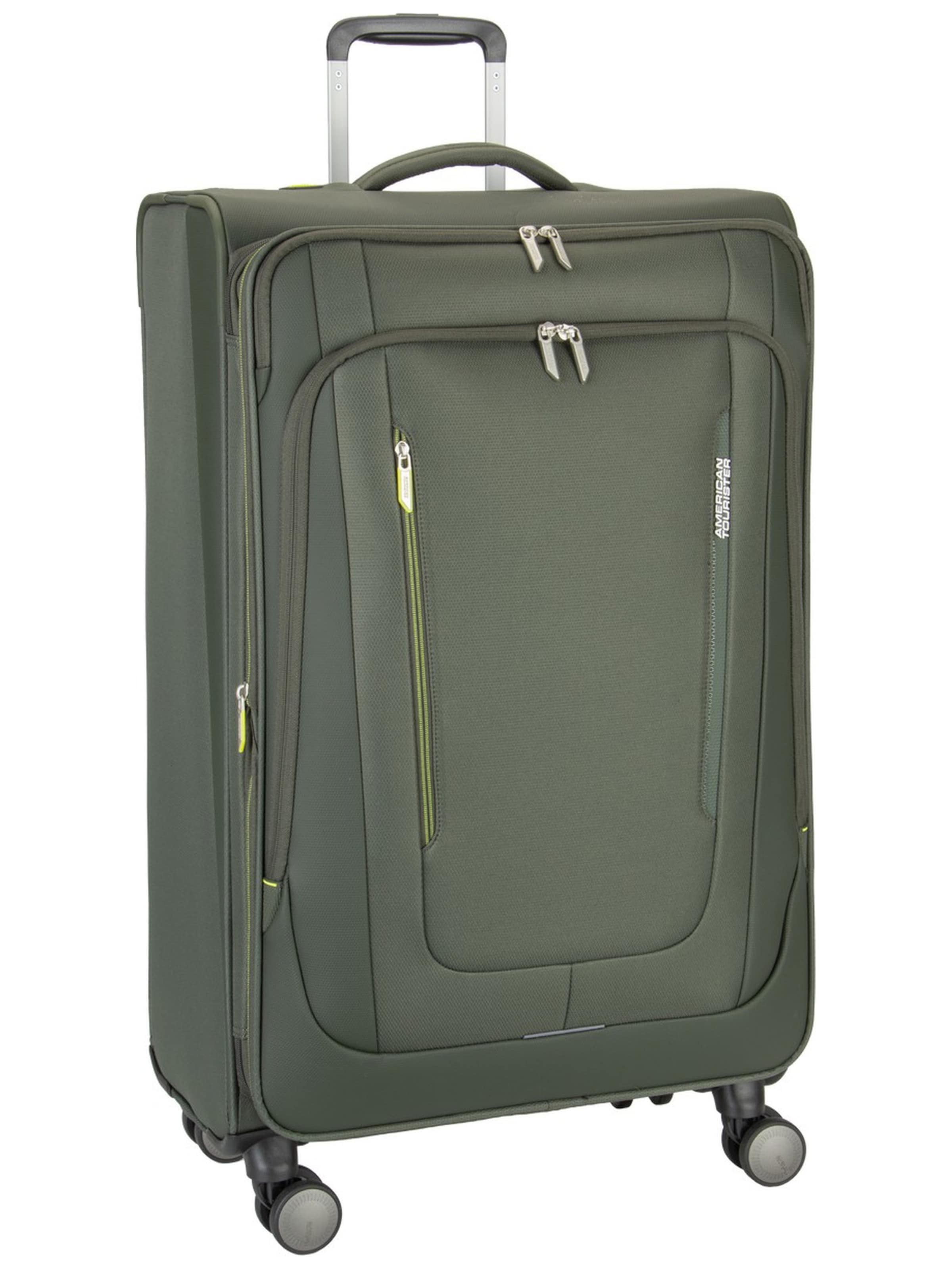 American Tourister Trolley in Grün: Vorderseite