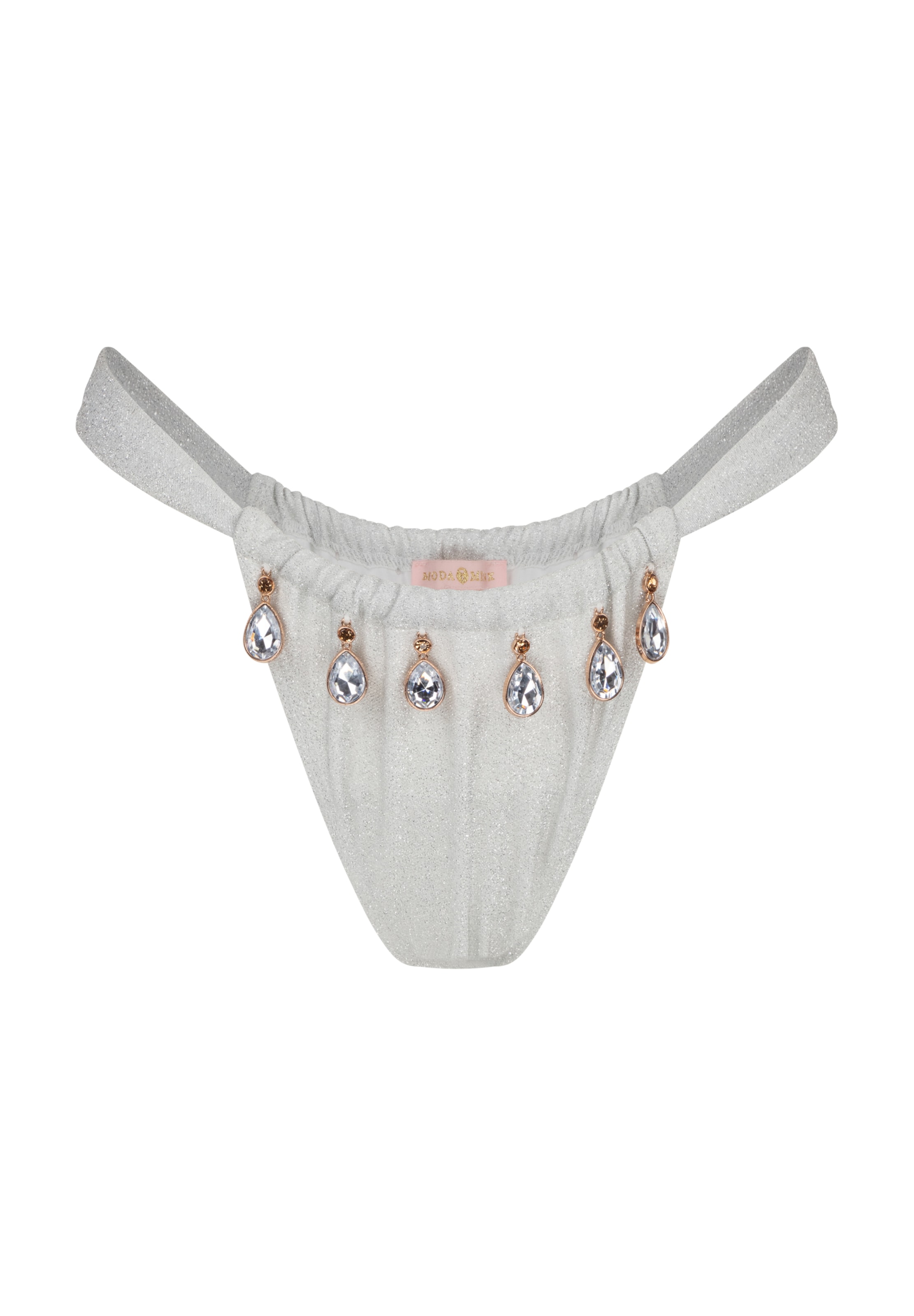 Moda Minx Bikini bottom 'Lumiere' in White: front