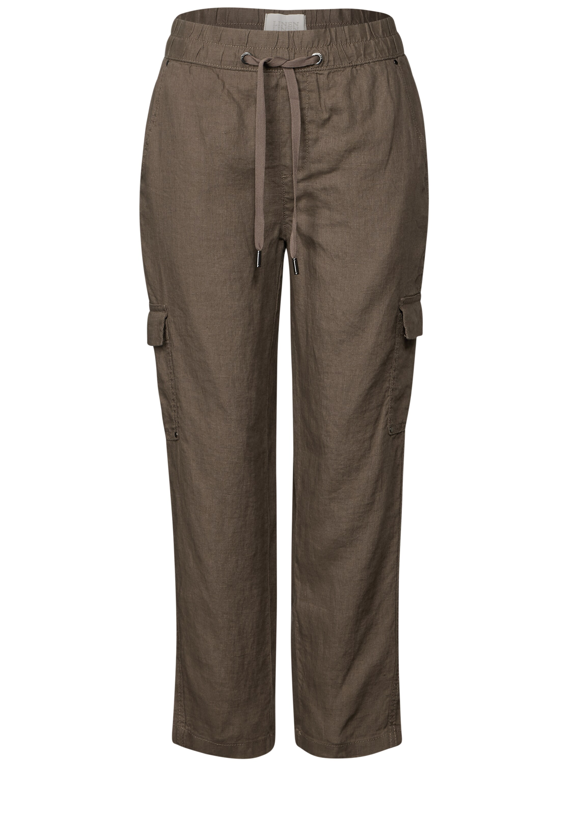 STREET ONE Loosefit Hose in Braun: Vorderseite