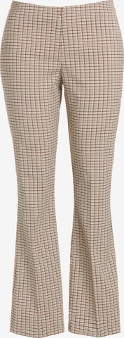 Ulla Popken Bootcut Pantalon in Beige: voorkant