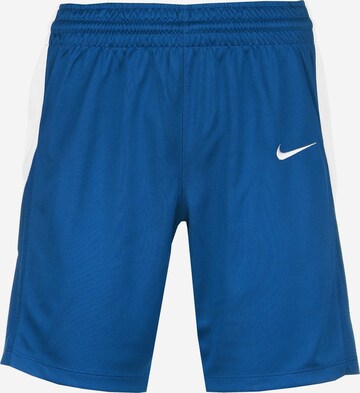 NIKE Workout Pants in Blue: front