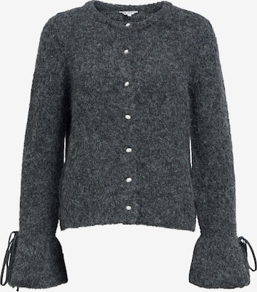 OBJECT Knit cardigan 'OBJSALIKA' in Grey: front