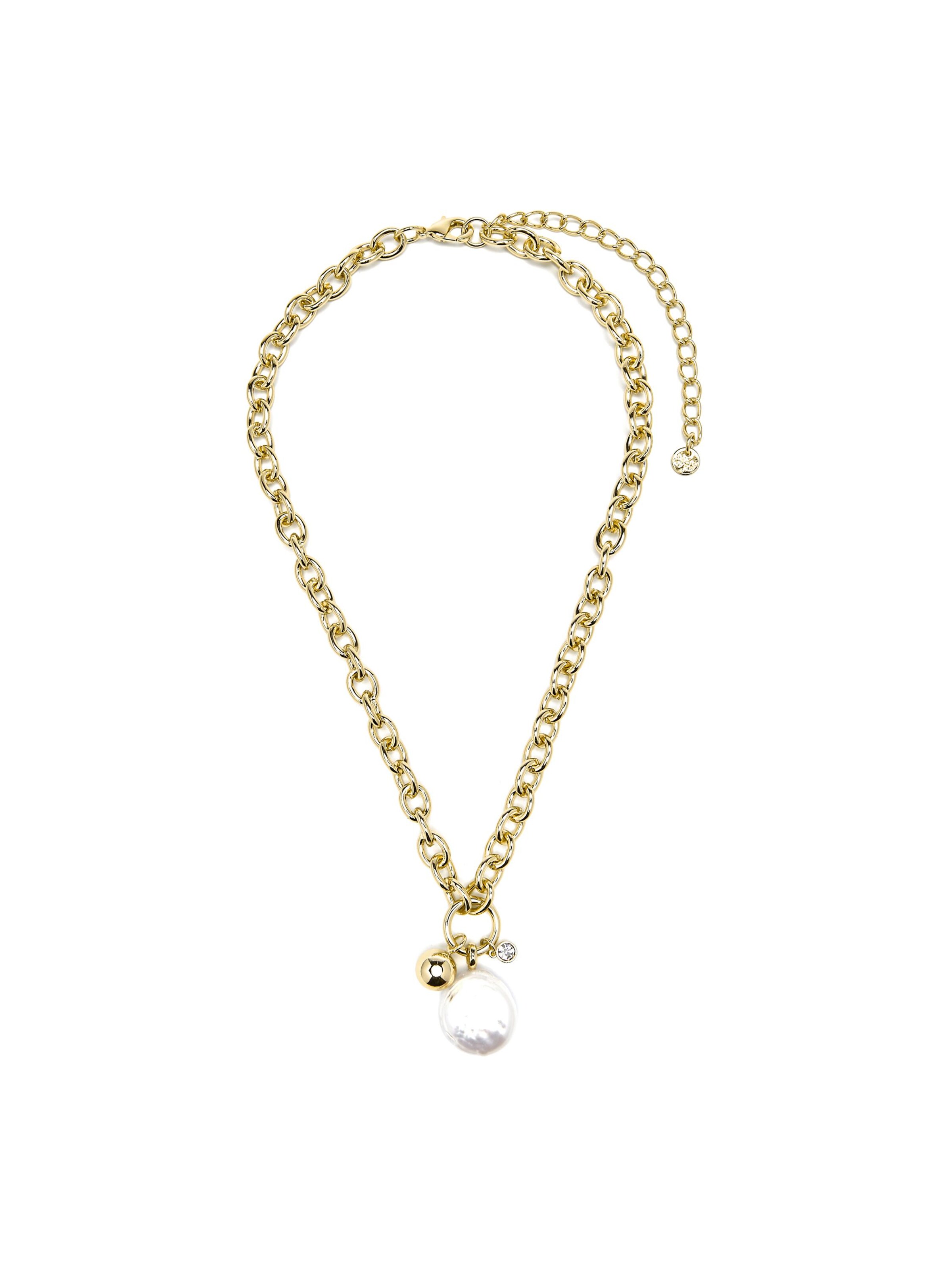 Luxenter Kette 'Rinwe'‌ in Weiß: Vorderseite