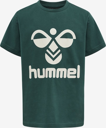 Hummel Shirt 'Tres' in Groen: voorkant