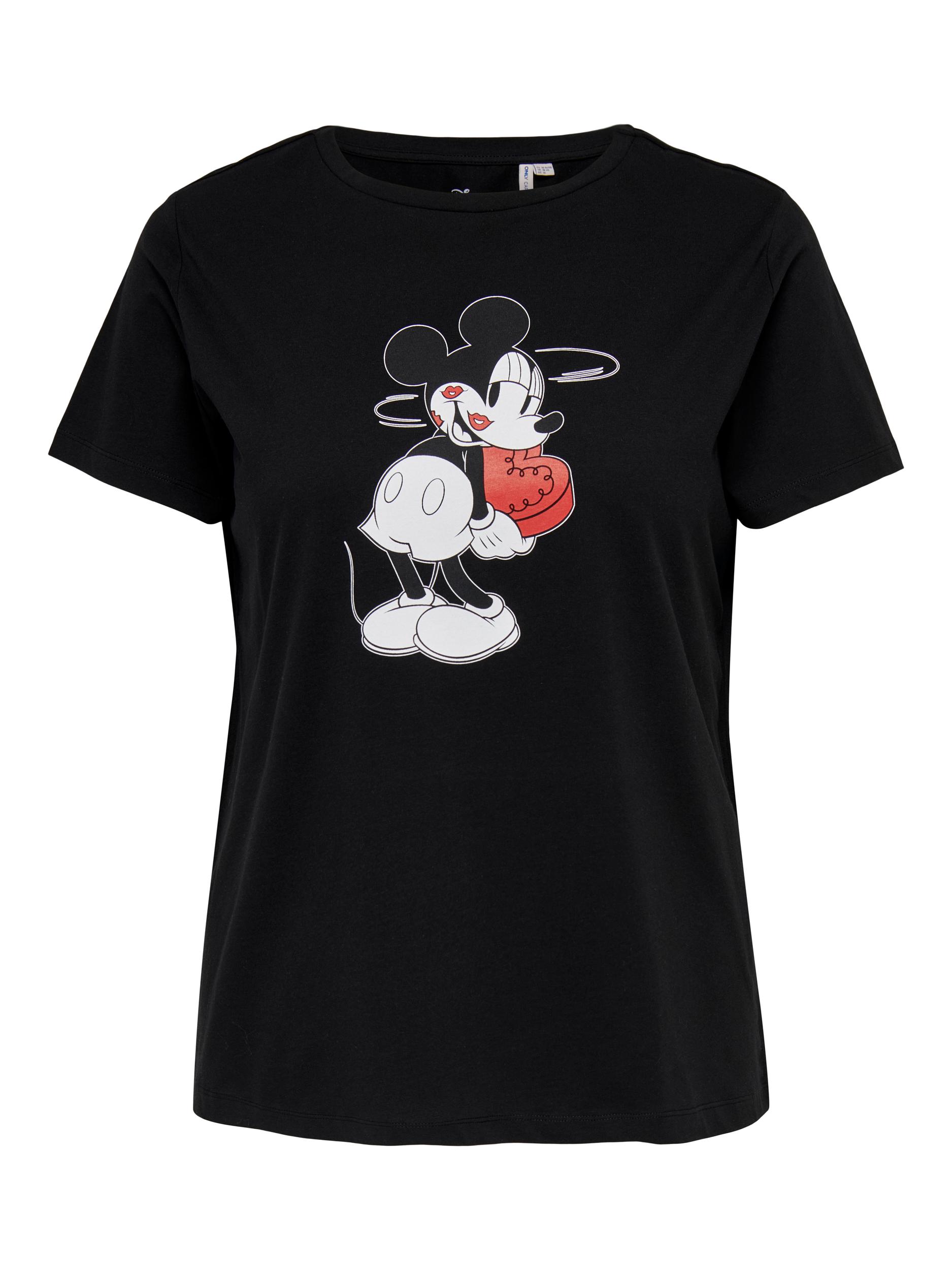 ONLY Carmakoma Koszulka Mickey w kolorze Czarnym 