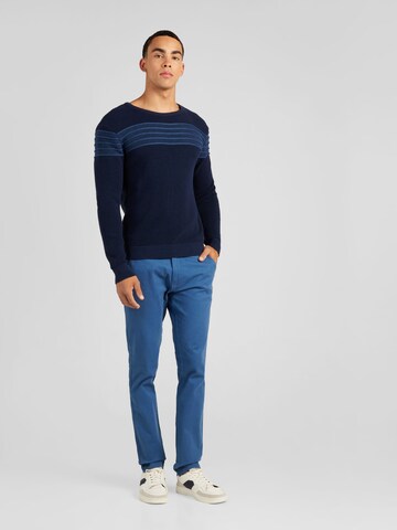 Coupe slim Pantalon chino BLEND en bleu