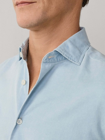 Hackett London Regular fit Overhemd in Blauw