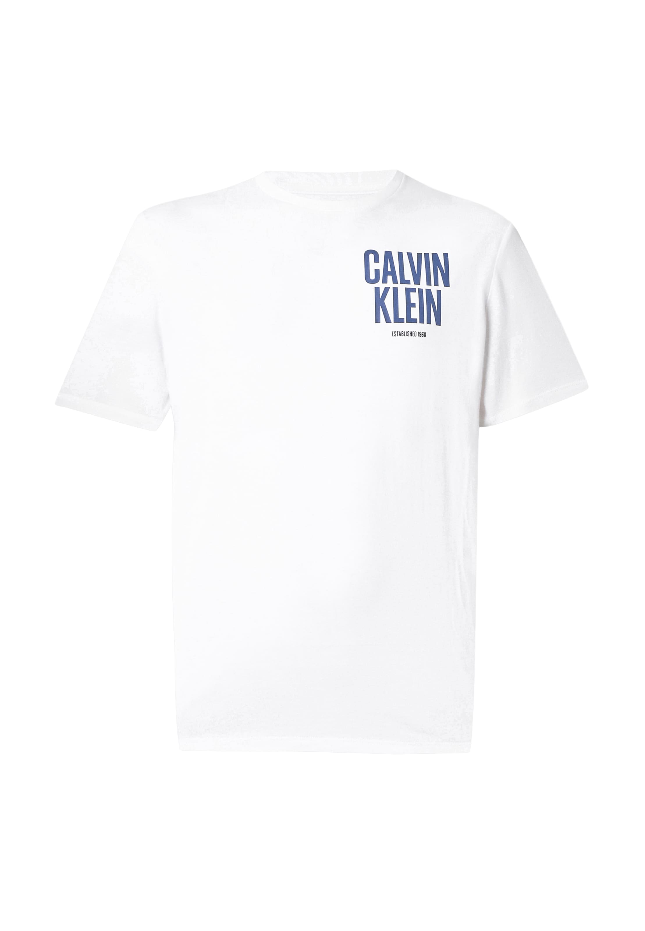 balts Calvin Klein Jeans T-Krekls '30S': no priekšpuses