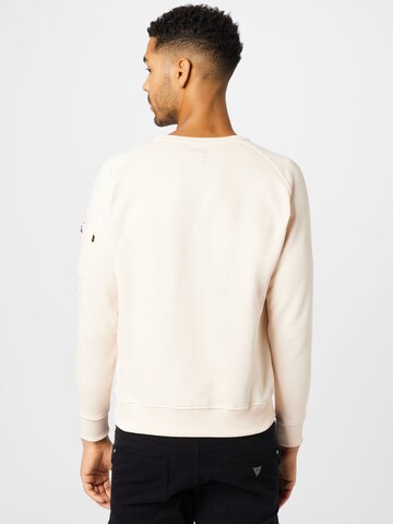 ALPHA INDUSTRIES Sweatshirt i vit