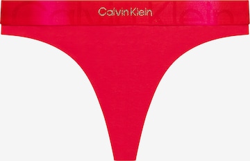 Calvin Klein Underwear Стринг в червено: отпред