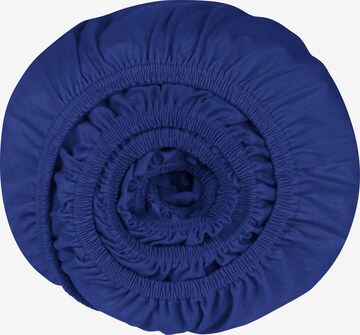 SCHIESSER Bed Sheet 'Jessi' in Blue: front