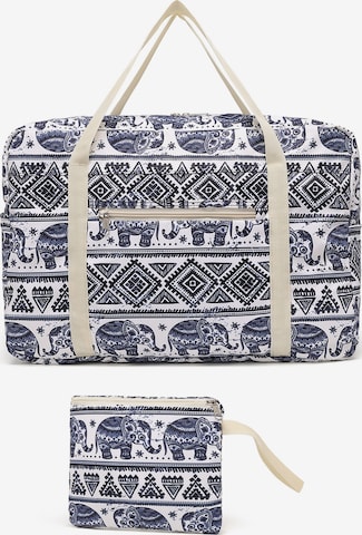 Kono Travel Bag in Beige: front