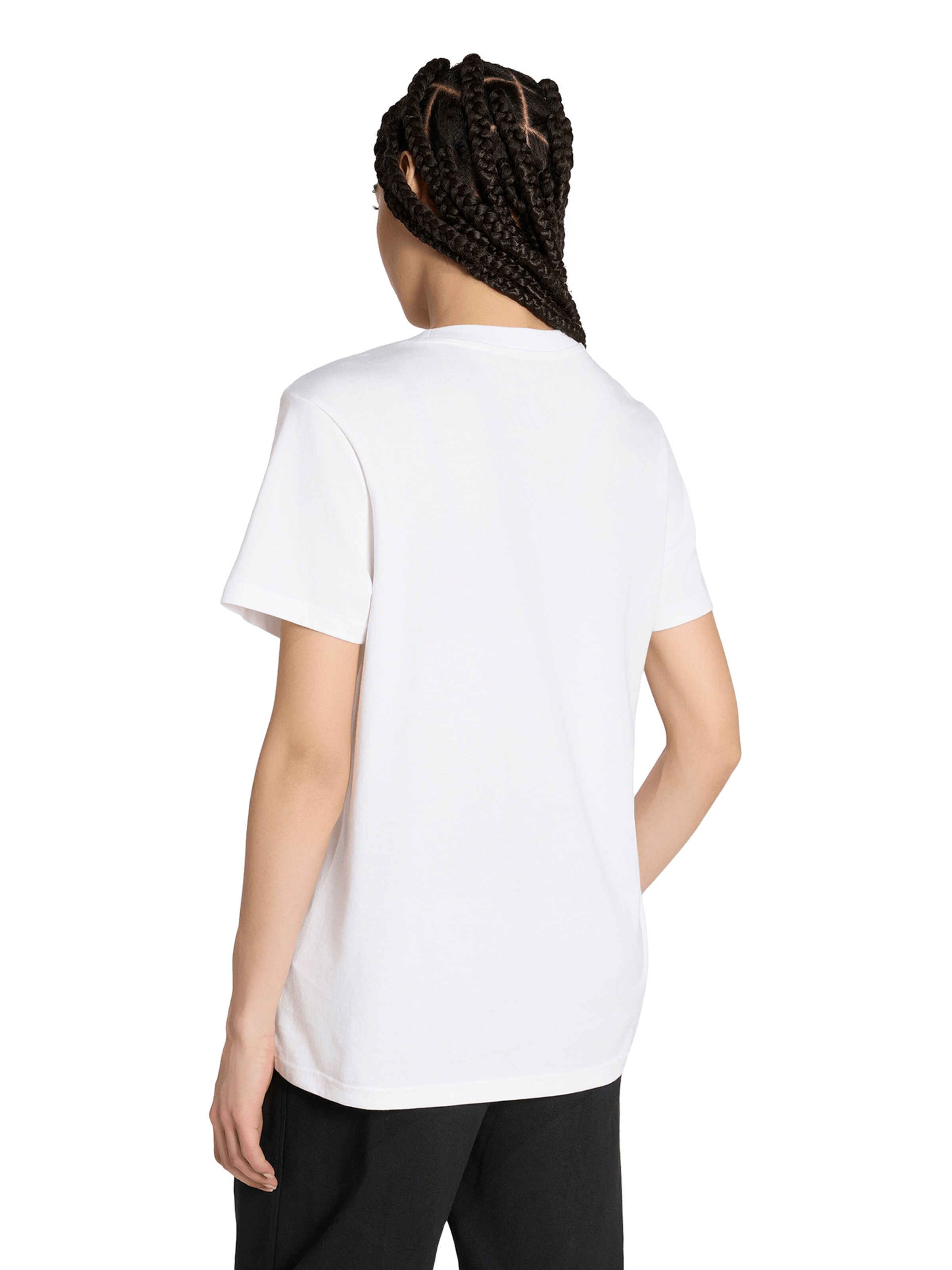 ADIDAS SPORTSWEAR - Camisa funcionais 'FLORAL' em branco