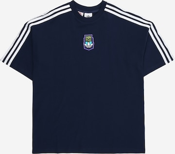 mėlyna ADIDAS ORIGINALS Marškinėliai 'X Minecraft Graphic Tee': priekis