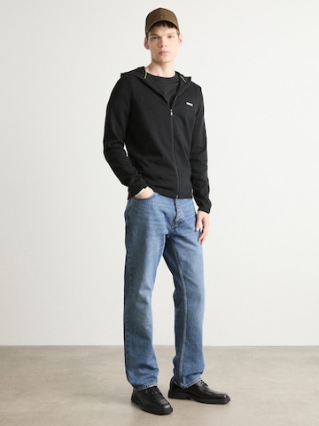 BOSS Green Sweatvest 'Ever-X' in Zwart