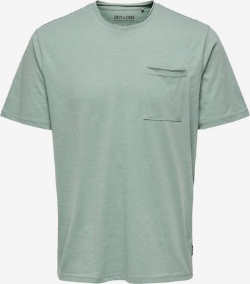 T-Shirt 'Roy' Only & Sons en vert : devant
