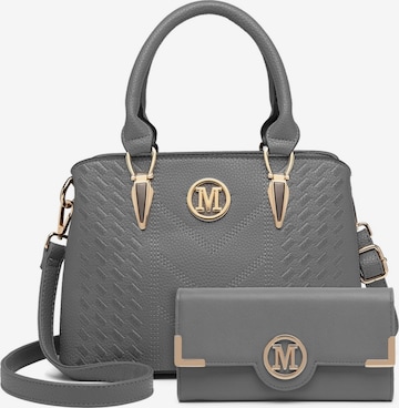 Miss Lulu Shoulder Bag in Grey: front