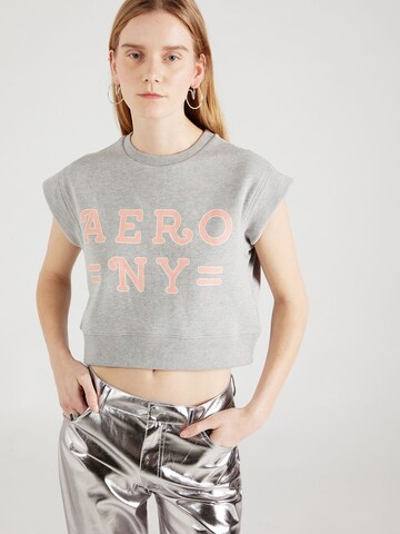 AÉROPOSTALE Shirt 'AERO NY' in Grey