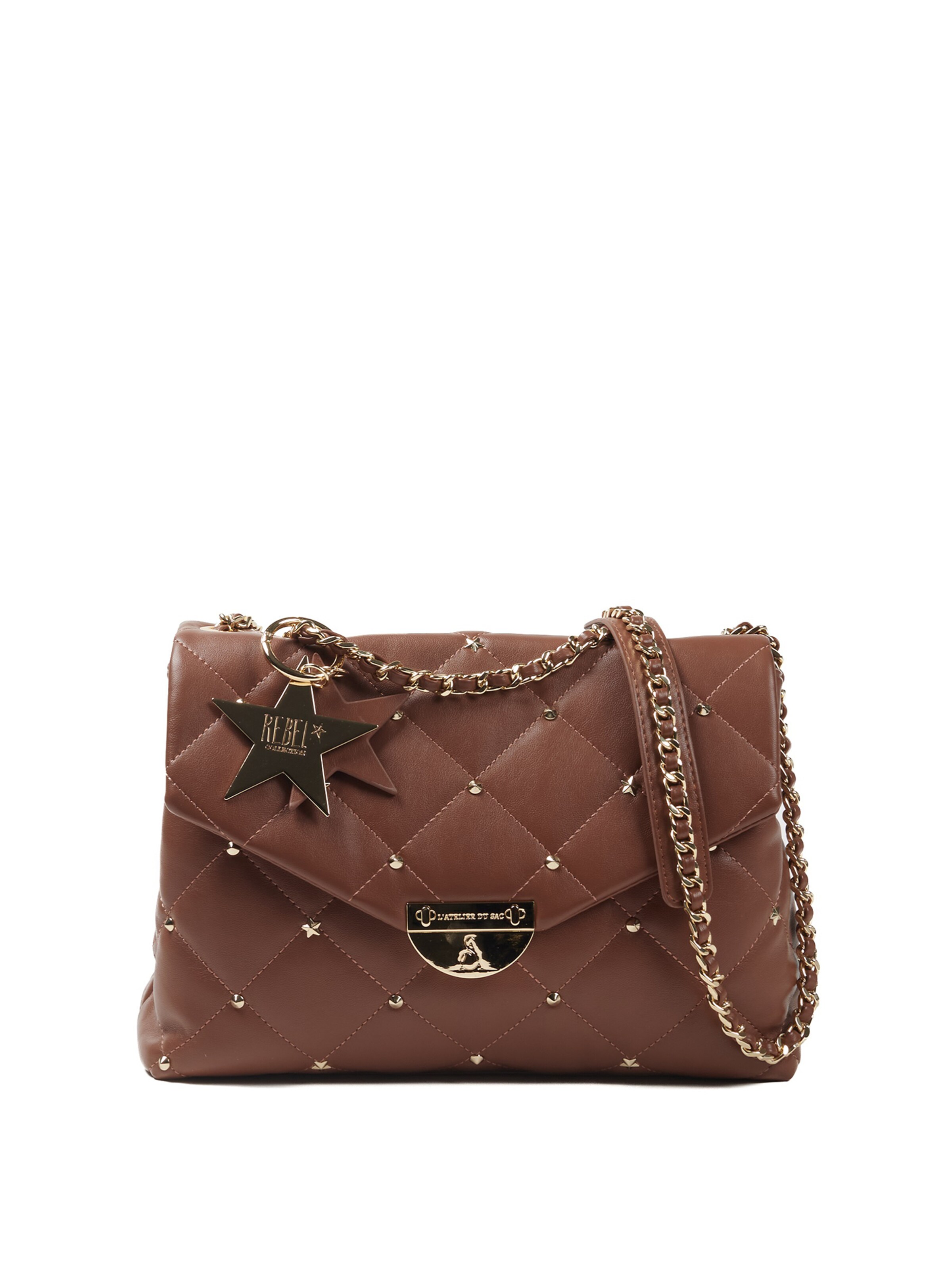 L'Atelier Du Sac Handbag 'Holi' in Brown: front