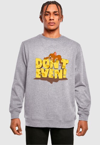 ABSOLUTE CULT Sweatshirt 'Tom and Jerry - Don't Even' in Grey: front