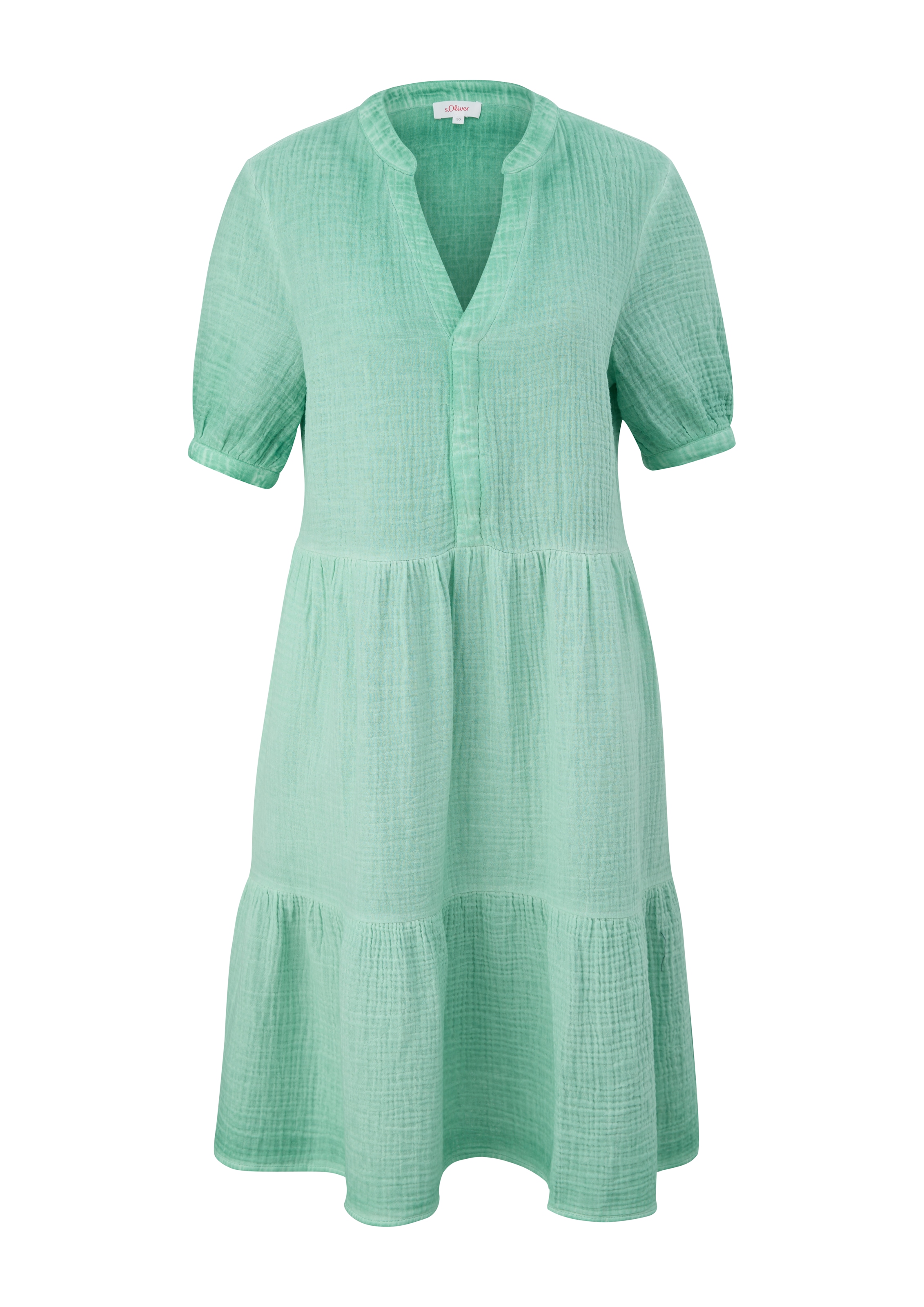 s.Oliver Kleid in Grün: Vorderseite