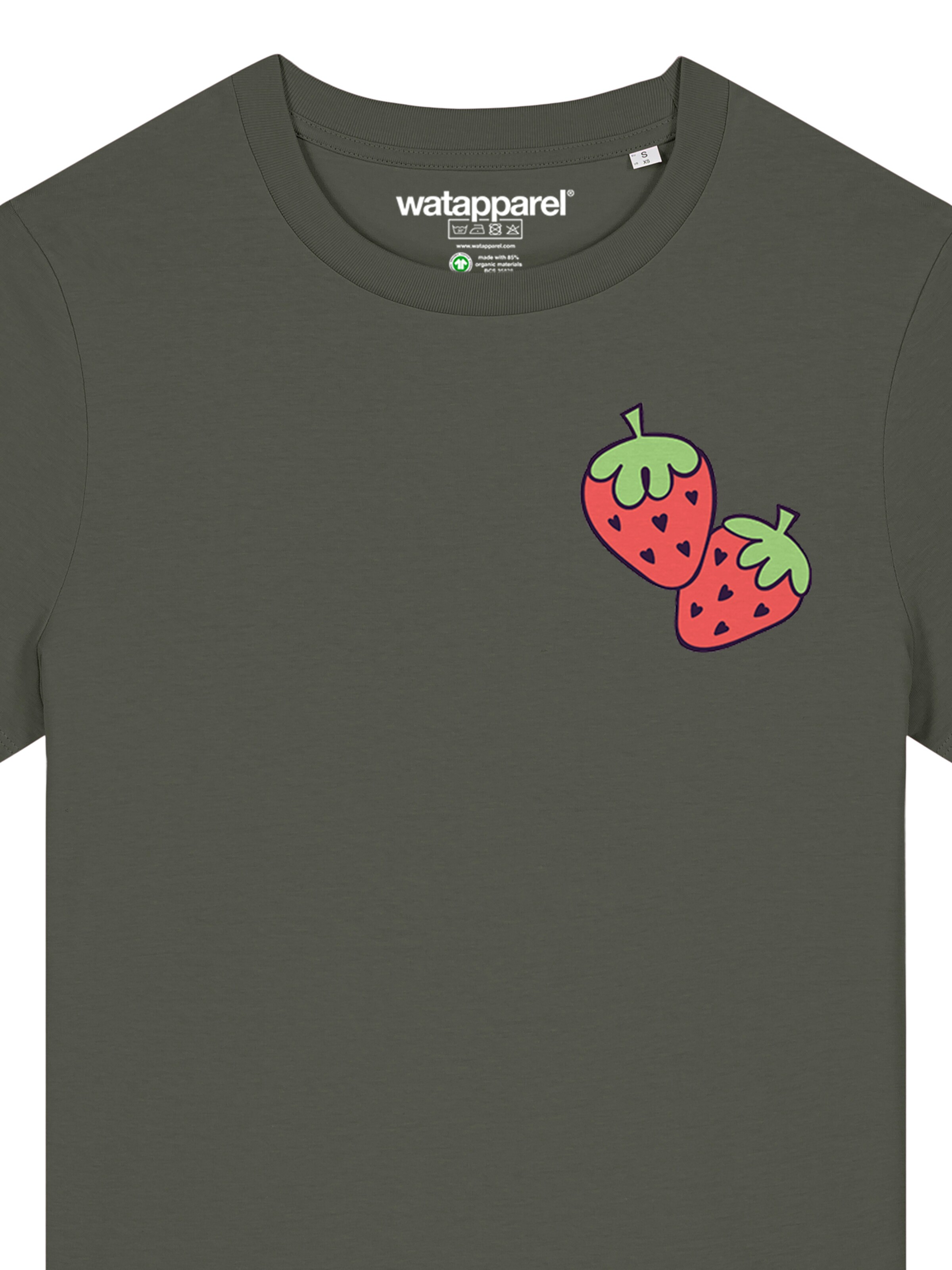 Watapparel Shirt 'Strawberry' in Green