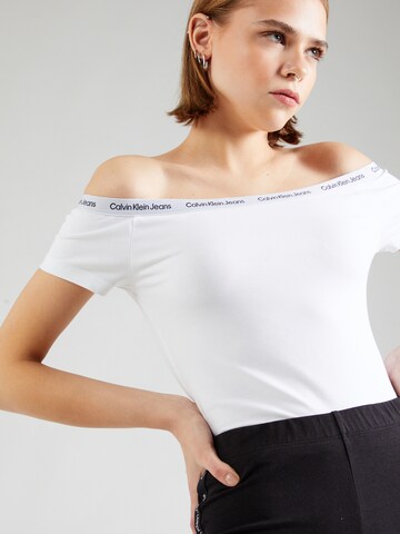 T-shirt Calvin Klein Jeans en blanc