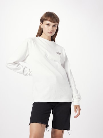 Denim Project Sweatshirt in White: front