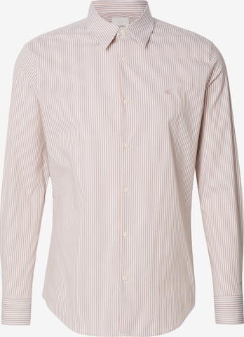 Slim fit Camicia di Calvin Klein in arancione: frontale