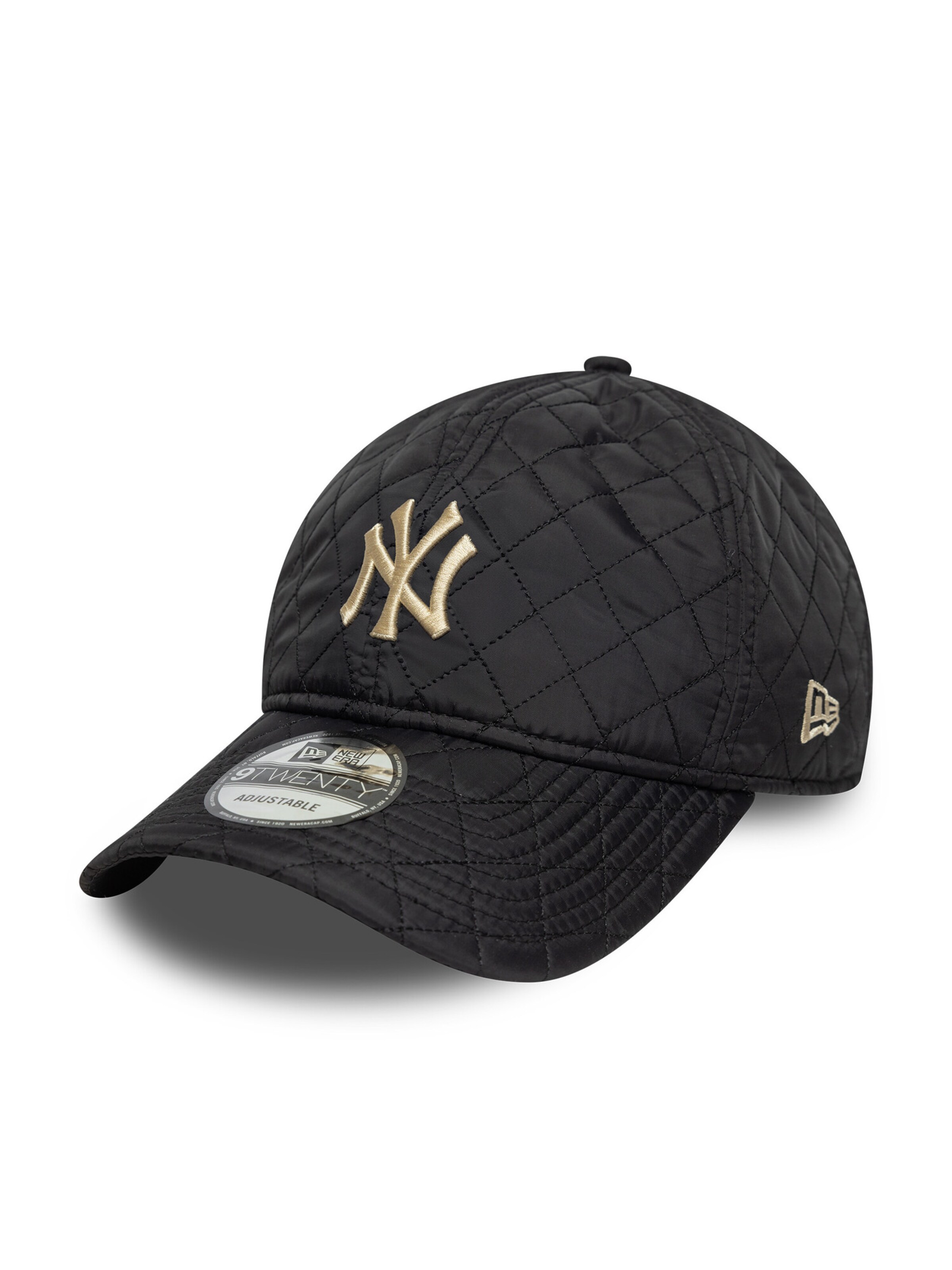 NEW ERA Athletic Cap '9TWENTY New York Yankees MLB' in Black: front