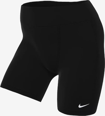 NIKE Skinny Workout Pants in Black: front
