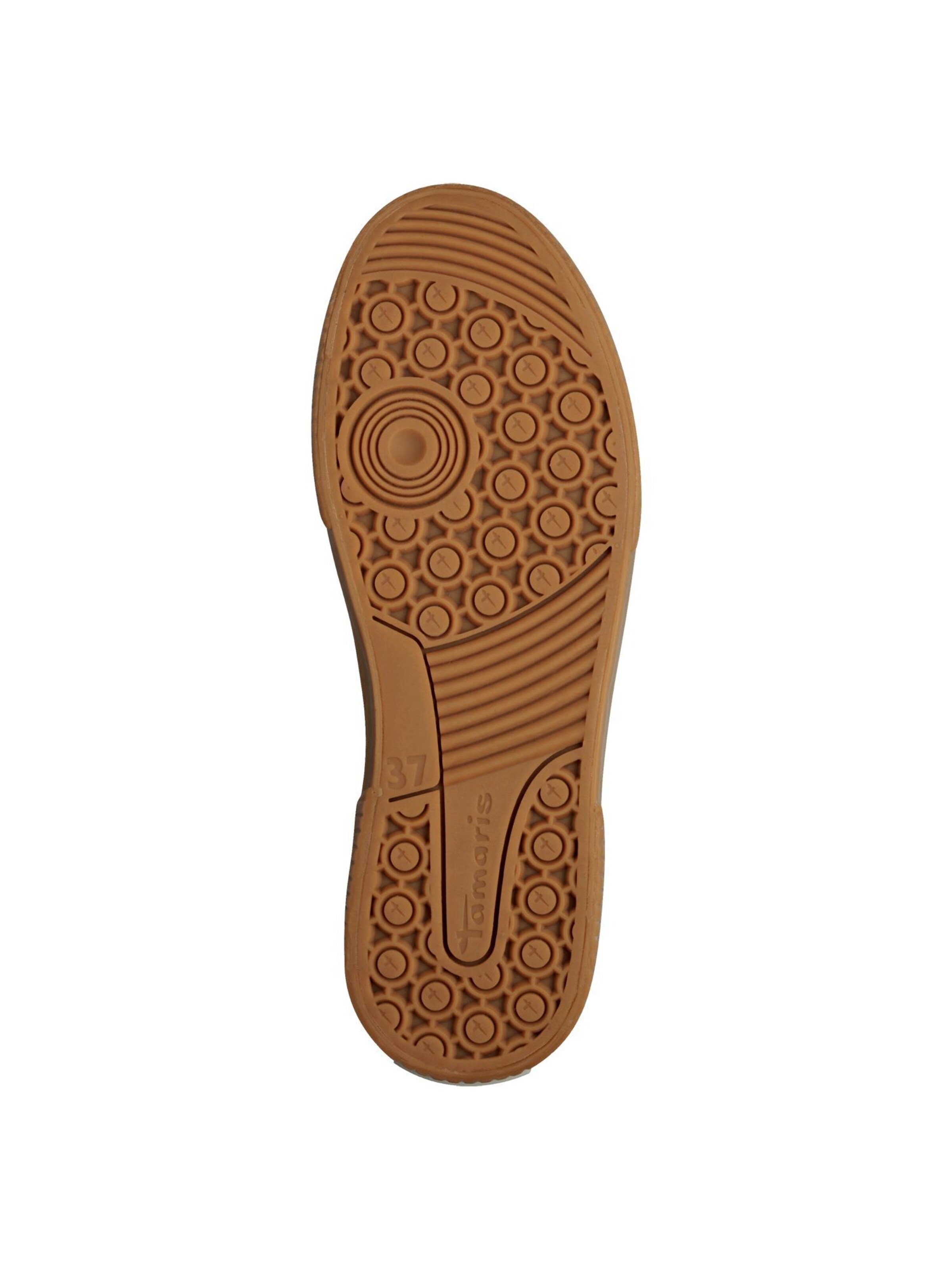 Baskets basses Tamaris en beige : devant