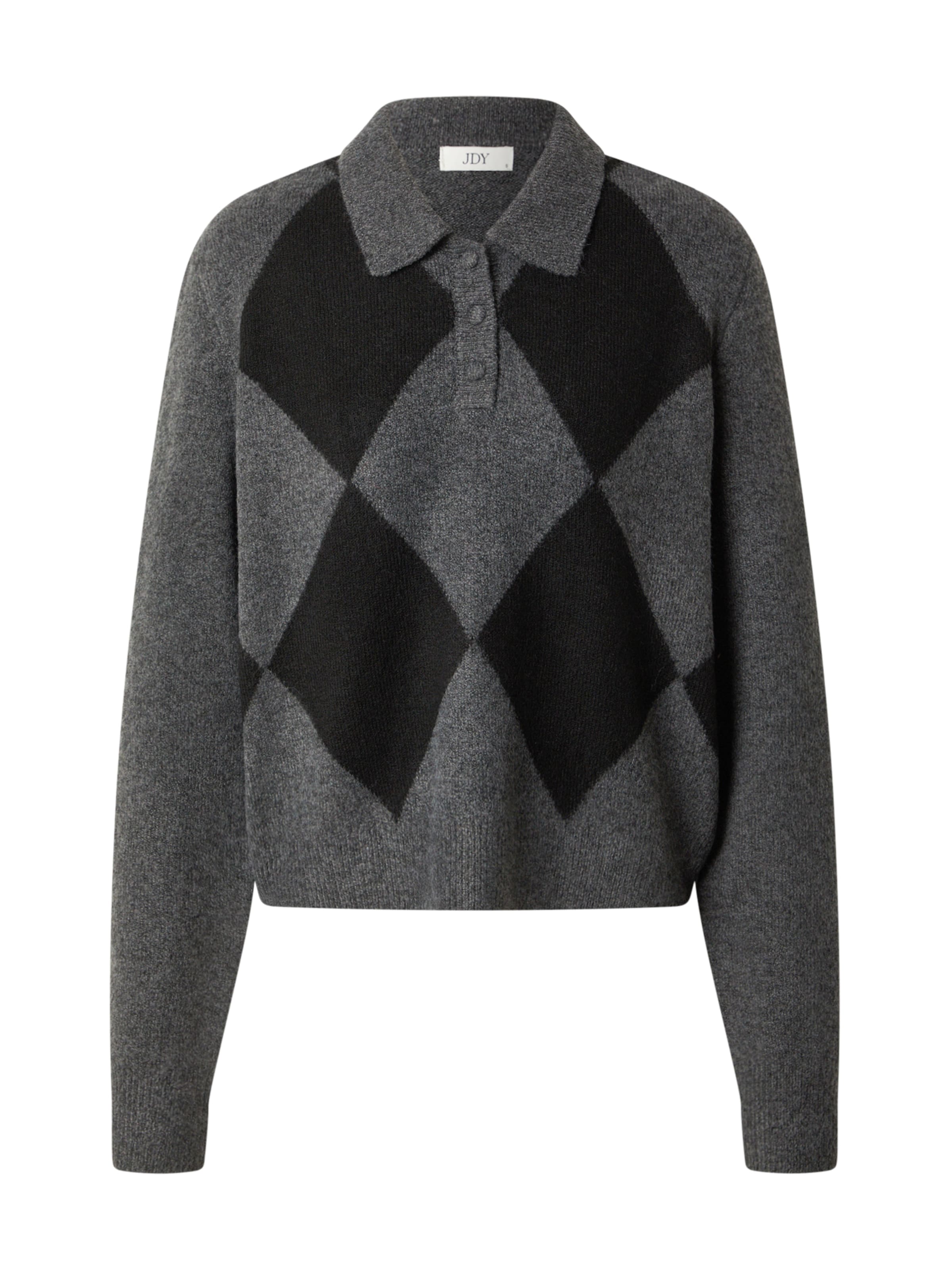 JDY Sweater 'JDYMARA' in Grey: front