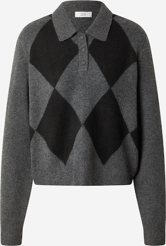 JDY Sweater 'JDYMARA' in Grey: front