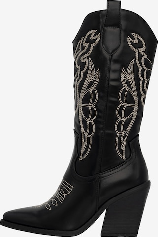 Salinyang Cowboylaarzen in Zwart: voorkant