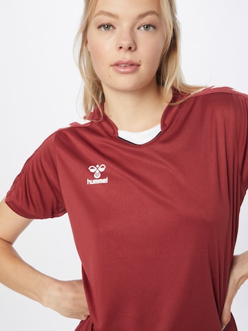 raudona Hummel Sportiniai marškinėliai