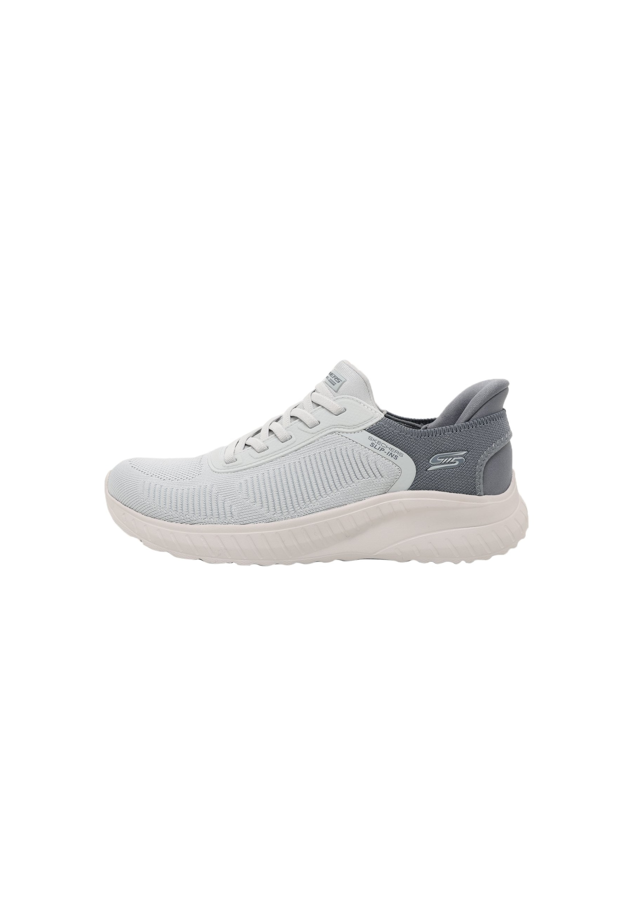 Scarpa slip-on 'BOBS SQUAD CHAOS - CURRENT MU' di SKECHERS in grigio: frontale