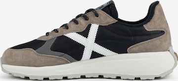 MUNICH Platform trainers 'BABEL' in Black: front