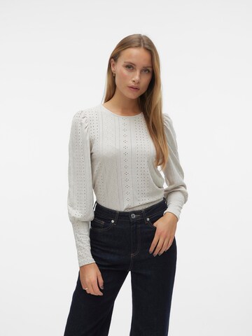 VERO MODA Shirt 'MUCHIO' in Grau: Vorderseite