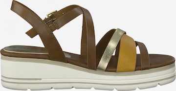 Earth Edition by Marco Tozzi Strap Sandals in Brown