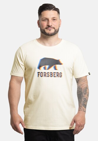 FORSBERG T-Shirt in Beige: Vorderseite