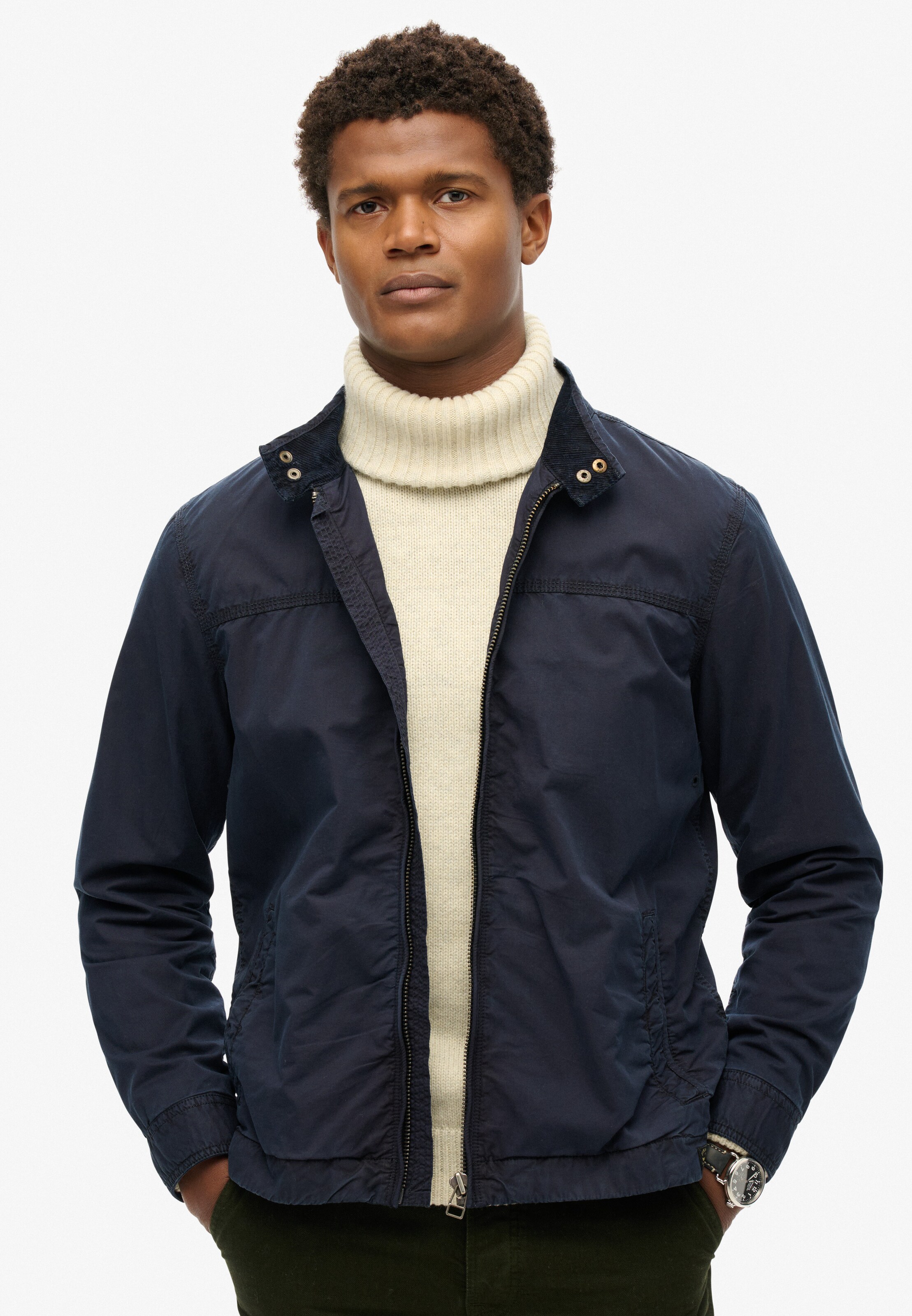 Superdry Tussenjas 'Harrington' in Blauw